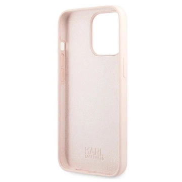 Etui Karl Lagerfeld KLHCP13XSLKHLP do iPhone 13 Pro Max 6,7" pink hardcase Silicone Karl`s Head