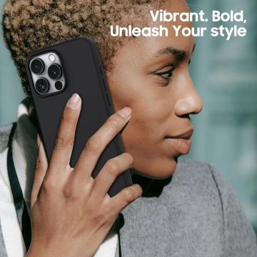 Etui do iPhone 16 Pro Max Tech-Protect Silicone MagSafe Matte Black