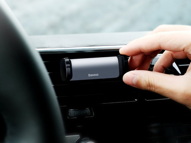 Baseus car phone holder for air vent Black