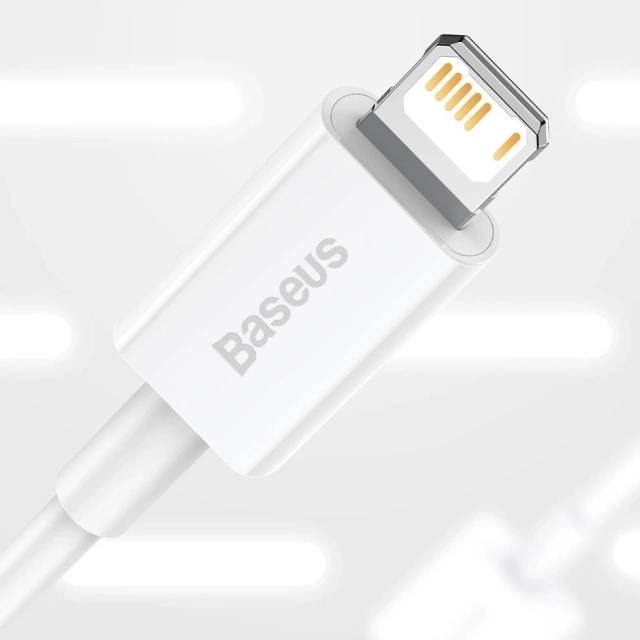Baseus Superior USB kábel – Lightning 2,4A 1,5 m biely (CALYS-B02)