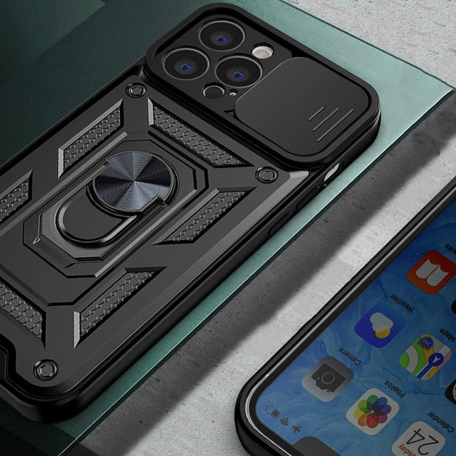 Pouzdro Alogy Camshield Stand Ring s krytem fotoaparátu pro Apple iPhone 13 Pro