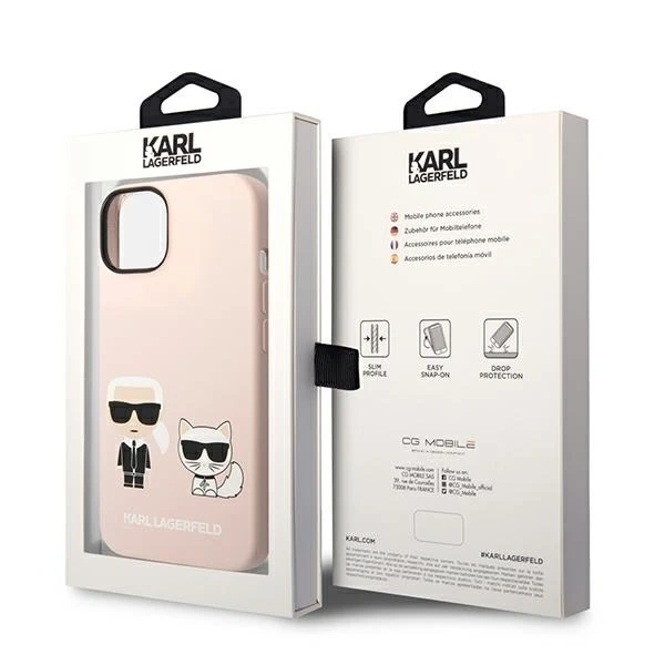 Etui Karl Lagerfeld KLHMP14MSSKCI pre iPhone 14 Plus 6,7" pevné puzdro silikónové Karl