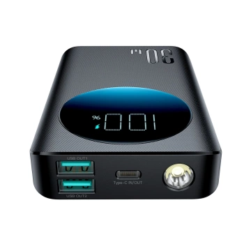 Joyroom JR-PBF01 Powerbank 10000mAh 30W PD Flashlight Case – Black
