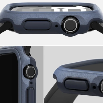 ЧОХОЛ ДЛЯ APPLE WATCH 10 (46MM) ТЕМНО-СИНІЙ ЗІ ЗІРОК "ОНІКС"