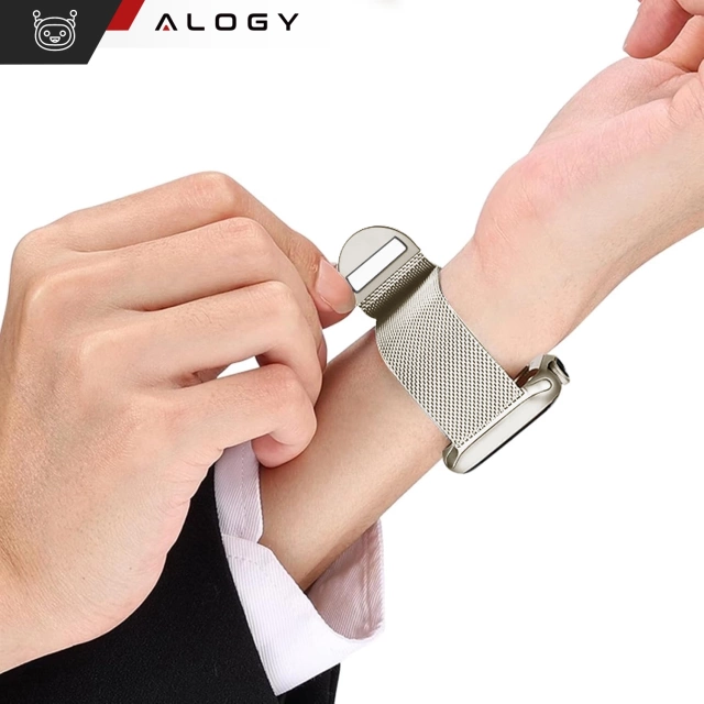 Сталевий браслет Alogy для Apple Watch 42/44/45/49 мм нержавіюча сталь Moonlight