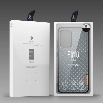 Dux Ducis Fino case cover covered with nylon material Samsung Galaxy A72 4G gray