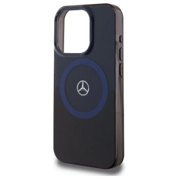 Mercedes Case for iPhone 16 Pro Max 6.9" Black Hardcase MB Double Layer BiColor MagSafe