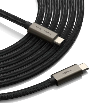 Ringke kábel USB 3.2 Gen 2x2 Type-C na nabíjanie a prenos dát PD240w 100cm čierny