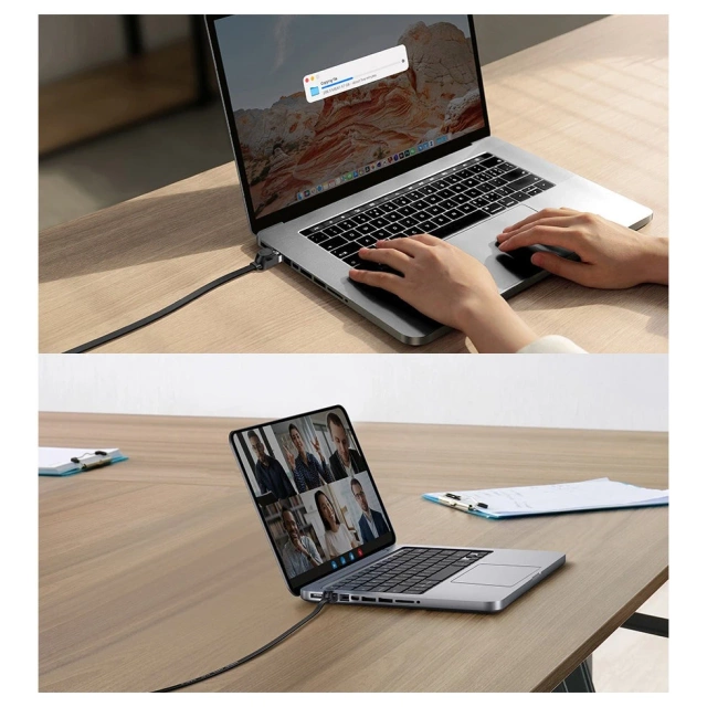 Мережевий плоский кабель Baseus Speed Six RJ45 1000Mbps 1.5m чорний (WKJS000001)