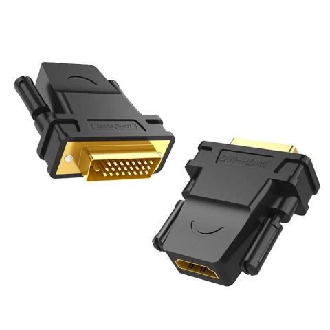 Адаптер UGREEN HDMI (гніздо) - DVI 24 1 (гніздо) FHD 60 Гц чорний (20124)
