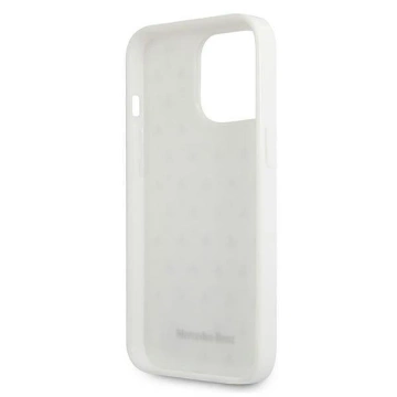 Ochranné puzdro Mercedes MEHCP13LESPWH pre Apple iPhone 13 Pro / 13 6,1" bielo/biele pevné puzdro Silver Stars Pattern