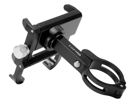 Motorcycle bike holder GUB Plus 6 for smartphone aluminum black