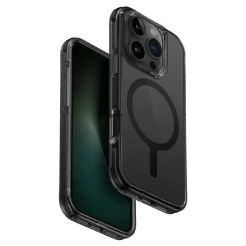 Etui UNIQ Combat do iPhone 16 Pro 6.3" Magclick Charging Czarny/Carbon Black