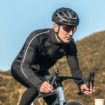 Rockbros 15400002002 cycling jersey long sleeve autumn/winter M - black