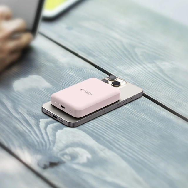 Магнітний павербанк PB11 Lifemag Magsafe Power Bank 10000 mAh Pink