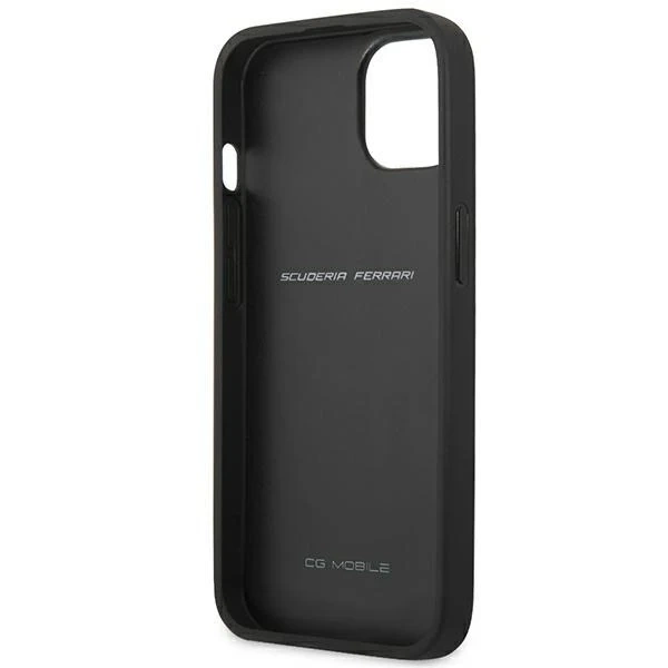 Чохол для телефону Ferrari iPhone 13 mini 5.4" black/black hardcase On Track Carbon Stripe