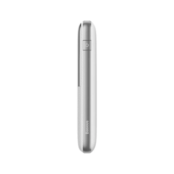 Baseus Bipow Pro Power Bank 10000mAh 20W weiß mit USB Typ A - USB Typ C 3A 0,3m Kabel (PPBD040202)