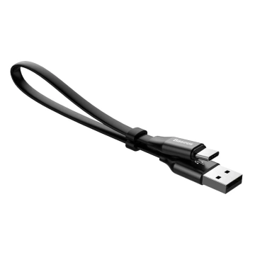 Baseus Nimble flat cable USB / USB-C кабель з тримачем 2A 0.23M чорний (CATMBJ-01)
