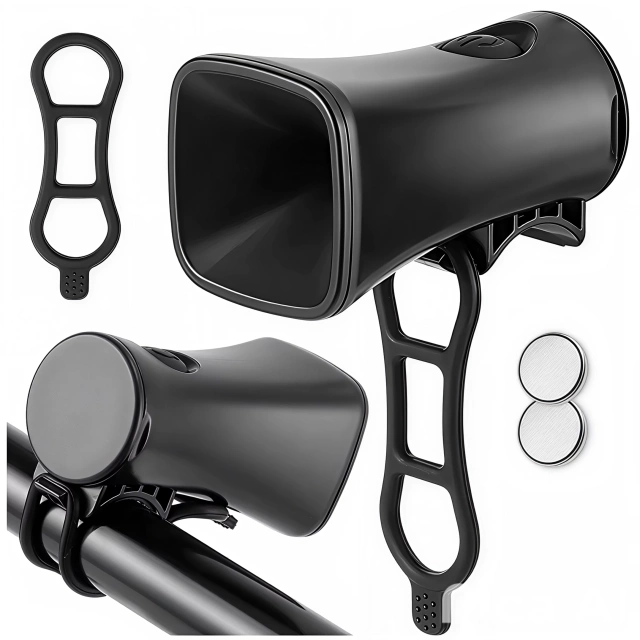 Маленький електричний велосипедний дзвінок чорного кольору