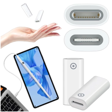 Alogy Magnetischer Stylus-Stift, Notiz- und Skizzenstift für Apple iPad Pro/Air/Mini, Weiß