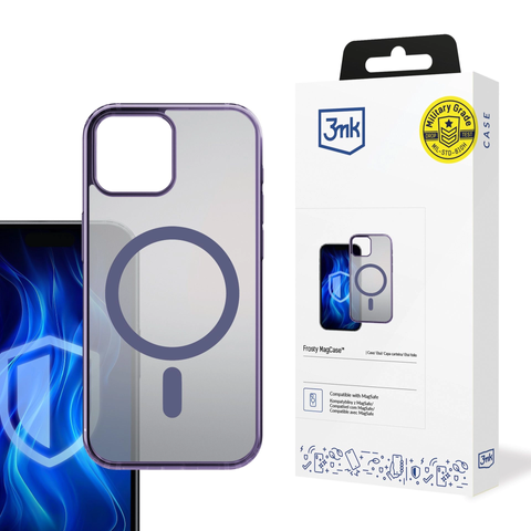 Etui na Apple iPhone 14 3mk Frosty MagCase Purple