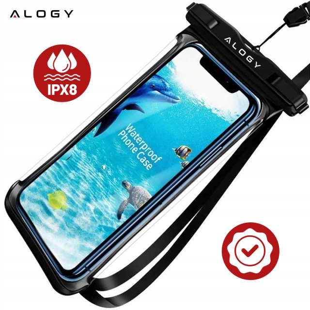 Vodotěsné pouzdro Alogy voděodolné univerzální IPX8 až 6,5 Black
