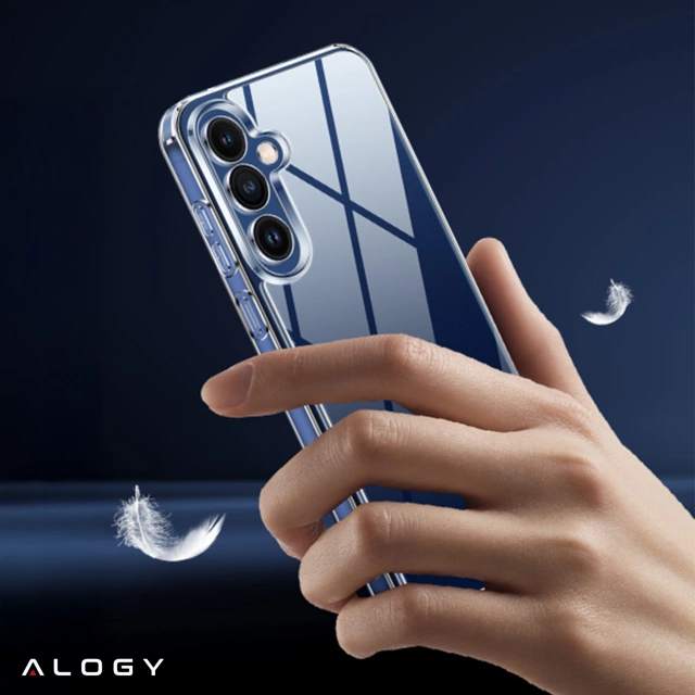 Etui Przezroczyste do Samsung Galaxy S25, Podwyższone Krawędzie, Idealne Dopasowanie, PC + TPU, Alogy HybridShield™ Case
