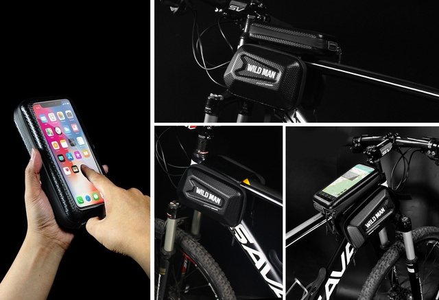 Taška taška brašna pre držiak bicyklov Wildman Bag E6S 1,2l 6,7 Black