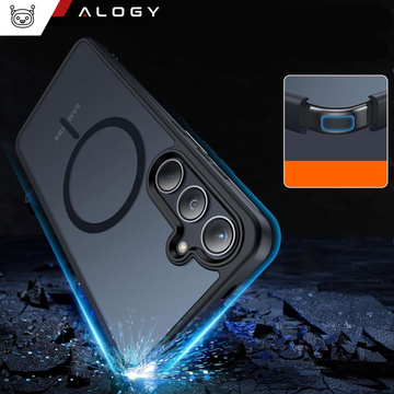 Case for Samsung Galaxy S24 Plus Mag Safe Case MagMat Phone Back Cover Matte Black Glass