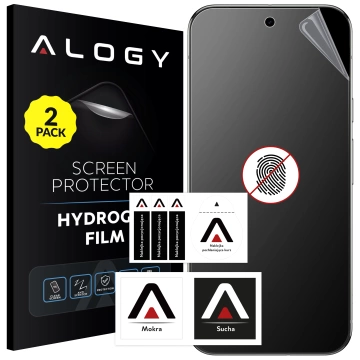 2x Folia "MATOWA" do Google Pixel 9a Hydrożelowa Alogy HydroSkin Matte Pro™ na ekran do etui "BEZ ODCISKU PALCÓW"