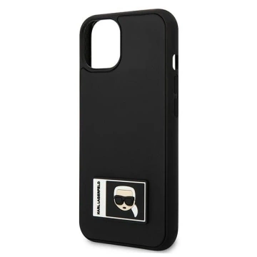 Etui Karl Lagerfeld KLHCP13M3DKPK na iPhone 13 6,1" pevné puzdro Ikonik Patch