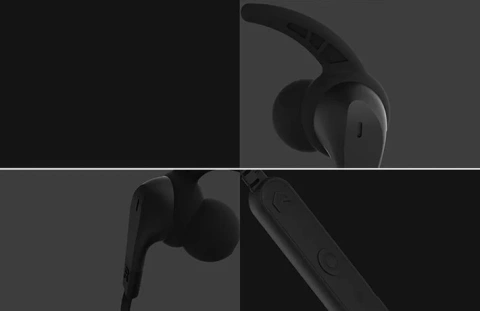 Bezdrôtové športové slúchadlá Remax RB-S25 Bezdrôtové slúchadlá Bluetooth 4.2 Headset 70mAh čierna