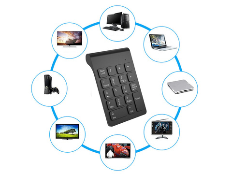 Bezdrôtová USB numerická klávesnica pre notebook Alogy Wireless KeyPad