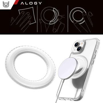 Universal magnetic plate Ring Holder for MagSafe Magnetic Ring White