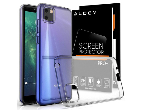 Pouch cover case pro Huawei Y5P silikonové čiré Alogy Glass