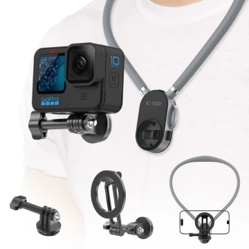 Uchwyt na Szyję Tech-Protect AC200 MagSafe GoPro DJI Crayon Grey