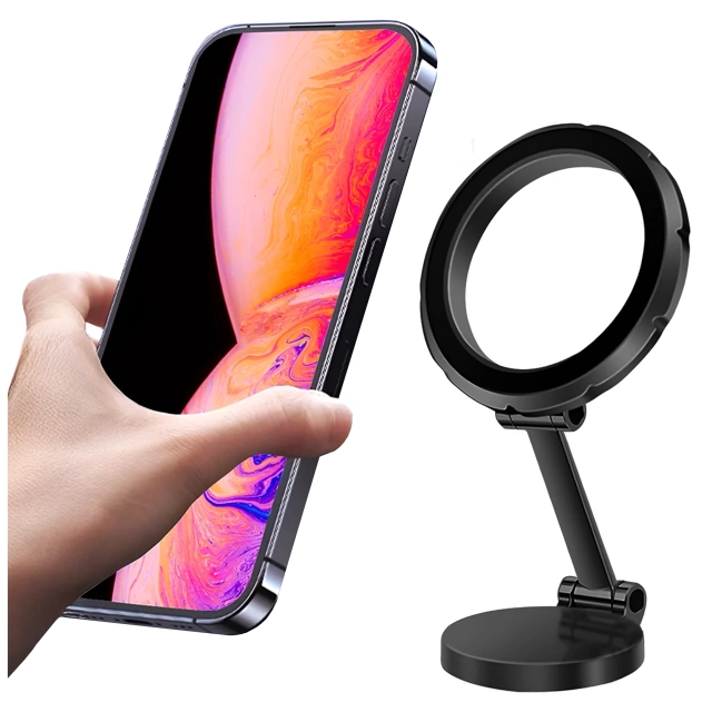 Držiak do auta Alogy pre MagSafe Magnetický držiak telefónu do palubnej dosky auta čierny