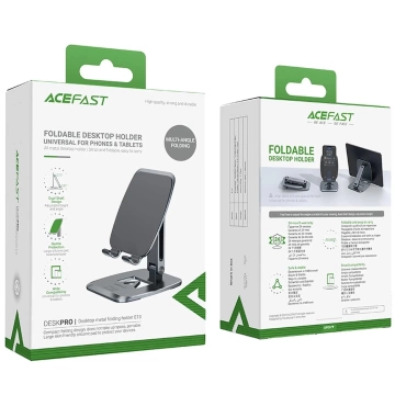 Acefast skládací stojan / držák telefonu šedý (E13)