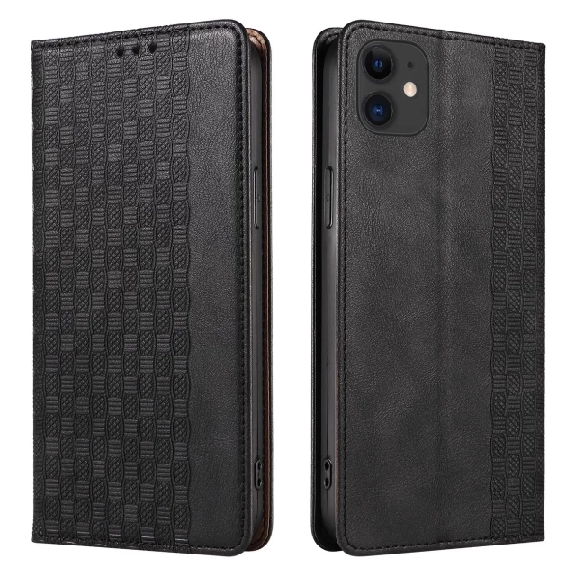 Magnetband-Hülle für iPhone 13, Tasche, Geldbörse, Mini-Lanyard, Anhänger, Schwarz