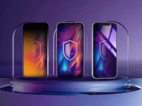 Privacy tempered glass for Apple iPhone 16 - 3mk Rainbow Privacy