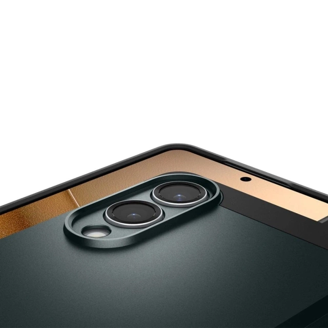Puzdro Spigen Tough Armor Mag pre Samsung Galaxy S25 Edge zeleno-čierne