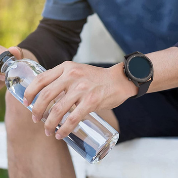 Univerzálny remienok Sport Alogy pre 20mm čierne inteligentné hodinky