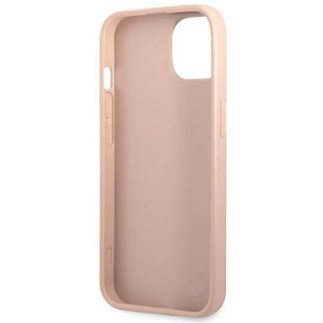 Guess GUHCP14MPSATLP case for Apple iPhone 14 Plus 6.7" pink/pink hardcase SaffianoTriangle Logo