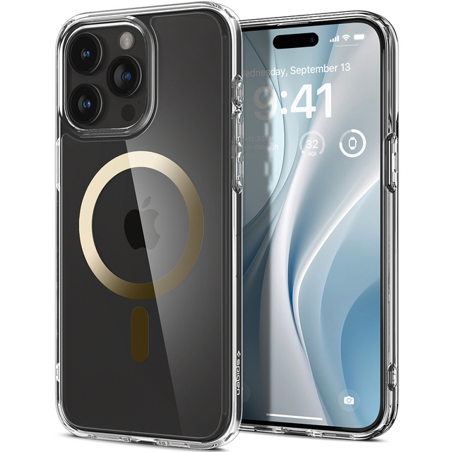 Чохол Spigen Ultra Hybrid Mag MagSafe для Apple iPhone 15 Pro Max Gold