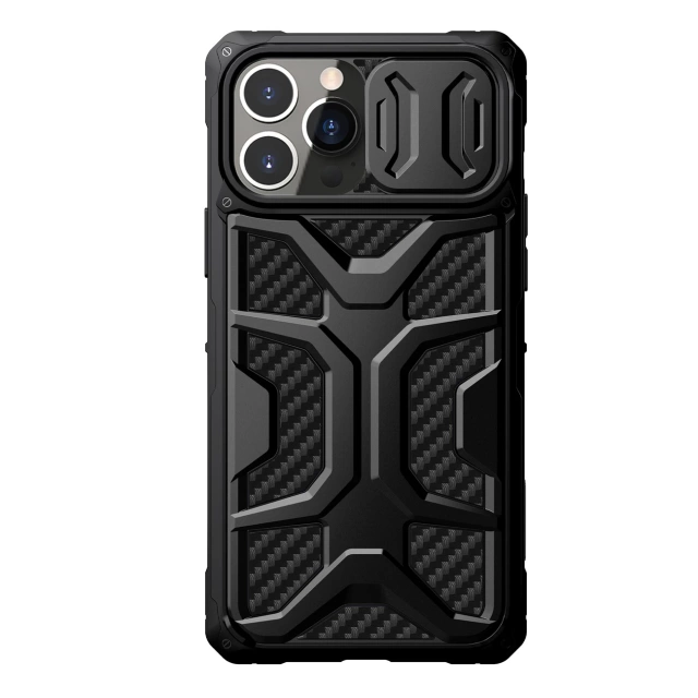 Pancéřový kryt Nillkin Adventruer Case pro iPhone 13 Pro s krytem fotoaparátu černý
