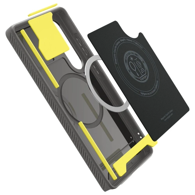 Чохол для Samsung Galaxy S25 Ultra Marble Grey Spigen Rugged Armor MagSafe