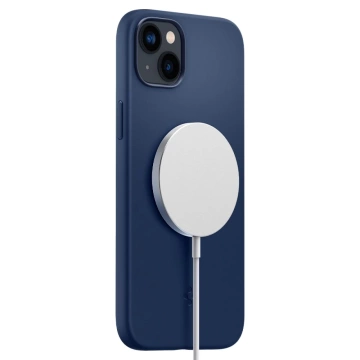 Etui Spigen Silicone Fit Mag MagSafe do Apple iPhone 14 Plus námornícka modrá