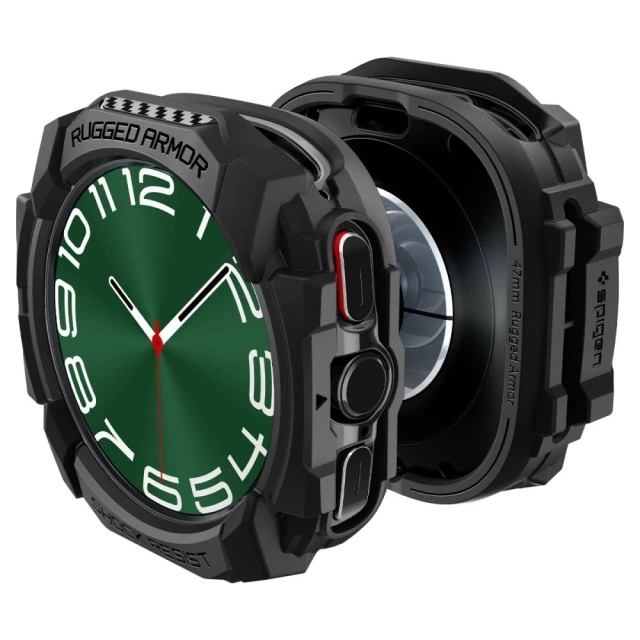 Etui Spigen Rugged Armor pro Samsung Galaxy Watch Ultra (47 mm) Matte Black