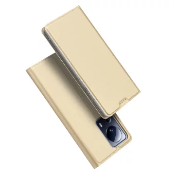 Dux Ducis Skin Pro Hülle für Xiaomi 13 Lite Flip Card Wallet Stand Gold