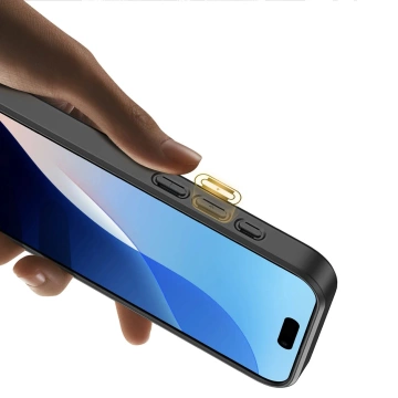 Pouzdro na iPhone 16 Dux Ducis Rafi II Mag MagSafe RFID stojánek černý